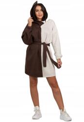 Kesi Melegítő pulóver kétszínű barna bézs melange