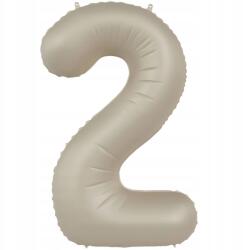 Folat Fólia lufi "2-es Szám Matt", krémes latte színű, Folat, 34 hüvelyk, Dgt