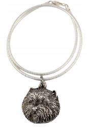 Art-Dog West Highland fehér terrier nyaklánc kutyával, kígyó lánc medál (5906111282494)