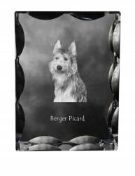 Art-Dog Pikárdiai juhászkutya kutya fotó díszes kristályban, ajándéktárgy, dekoráció (5055882448858)