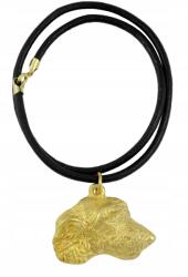 Art-Dog Ír farkaskutya aranyozott kutya nyaklánc, medál szíjjal (5906111238675)