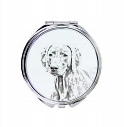 Weimari vizsla kompakt zsebtükör kutyával fényképpel (5055882480933)