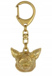 Art-Dog Chihuahua rövidszőrű aranyozott kutya kulcstartó, kulcstartó (5906111204199)