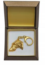 Art-Dog Skót agár aranyozott kutya kulcstartó díszdobozban, kulcstartó (5906111205554)