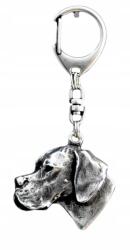 Art-Dog Pointer kutya kulcstartó, kulcstartó karabinerrel, medál (5906111201907)