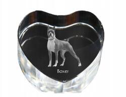 Art-Dog Boxer kristály szív, dísz, kutya fénykép ajándéktárgy (5055882444577)