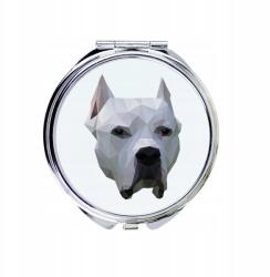 Argentin dog kompakt zsebtükör geometrikus kutyával (5056739225943)