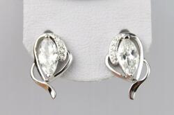 Elegáns ezüst fülbevaló cirkóniákkal F126