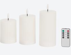 Elemes Led Gyertya Szett 3 Db Meleg Fehér Távirányítóval (6914572356417)