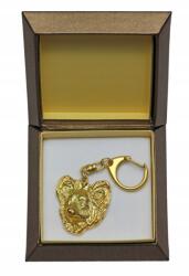 Art-Dog Papillon aranyozott kutya kulcstartó díszdobozban, kulcstartó (5906111206025)