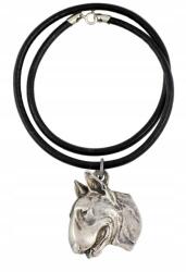 Art-Dog Bullterier Bull Terrier nyaklánc kutyával, szíjas medál, medál (5906111280520)