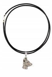 Art-Dog Doberman nyaklánc kutyával, apró medál a szíjon (5906111283910)