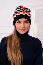 Kesi Laila K283 női sapka fekete+világos bézs