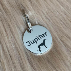 Dog And You Lézer gravírozott kutyabiléta Ezüst színű (fenyesezust001)