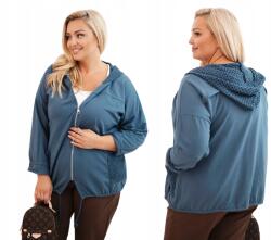 Kesi Női pulóver Plus Size pamut oversize hosszú ujjú farmer (5907302142467)