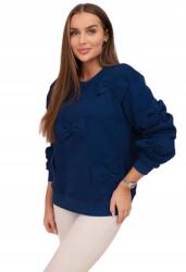 Kesi Melegítő pulóver húzózsinórral és dekoratív masnikkal, sötétkék