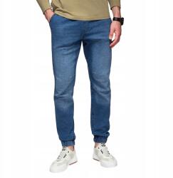 Ombre Férfi farmer nadrág mosható hatással kék V2 OM-PADJ-0267 L (167493)