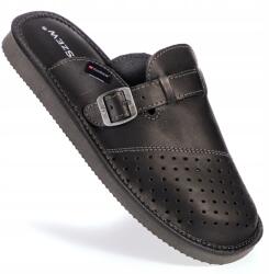 PanSzew Férfi Bőr Papucs, Benti Klumpa, Bőr Lábbelik (Kapcie Góralskie Męskie Pantofle Skórzane 31)