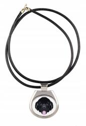 Art-Dog Újfundland kézműves medál geometrikus kutyával, nyaklánc (5056739230565)