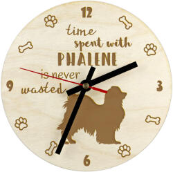 Art-Dog Papillon gravírozott kutyaóra, átmérő 20 cm, kutya neve (5906111239085)