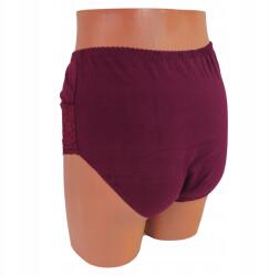  Karcsúsító bugyi Pamut Bugyi Csipkés 2XL Bordó (Majtki Bawełniane bordo)