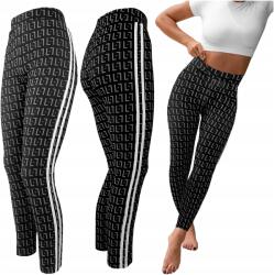 Női bélelt leggings leopárd mintás S/m Szürke (0007)