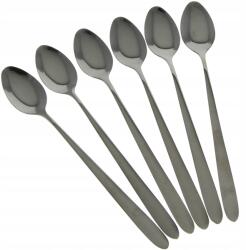 MPLCo Fekete 6 Db-os Kávéskanál Szett Foltos Hosszú (22082228)