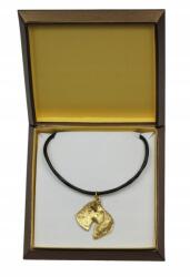 Art-Dog Kerry Blue terrier aranyozott nyaklánc medál kutyával díszdobozban (5906111284719)