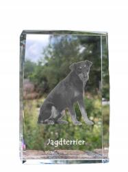 Art-Dog Német vadász terrier fotó kutya kristályban, emléktárgy, trófea (5055882467194)