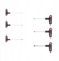 Würth Imbuszkulcs készlet T 6 el. Wurth fogantyú 2C Black Point golyós (061311406 961 1)