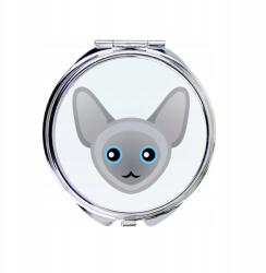 Peterbald macska kompakt zsebtükör macskával, aranyos grafikával (5056739254998)