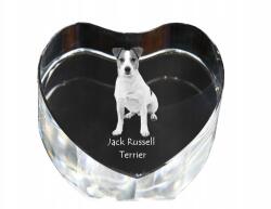 Art-Dog Jack Russell terrier kristály szív, dísz, kutya fénykép ajándéktárgy (5055882445246)