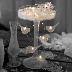 Star Trading Led madár dekorációs lánc Dew Drop elemes (726-84-1)