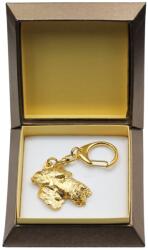 Art-Dog Airedale terrier aranyozott kutya kulcstartó díszdobozban, kulcstartó (5906111205813)