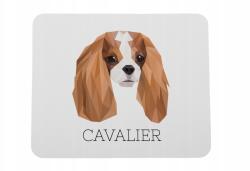 Art-Dog Cavalier King Charles spániel egérpad geometrikus kutyával (5056739222867)