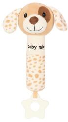 Baby Mix Zornăitoare de plu? cu fluier Baby Mix Câine maro