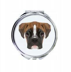  Boxer kompakt zsebtükör geometrikus kutyával (5056739225349)