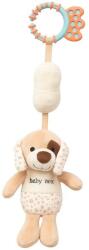 Baby Mix Jucărie educațională din pluș cu sunet și clips Baby Mix câine maro