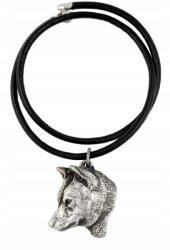 Art-Dog Shiba Inu nyaklánc kutyával, szíjas medál, medál (5906111280933)