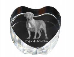 Art-Dog Bordeaux-i kutya kristály szív, dísz, kutya fénykép ajándéktárgy (5055882444676)