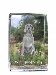 Art-Dog Vizsla kutya kép kristályban, emléktárgy, trófea, köszönetnyilvánítás, szobor (5055882466913)
