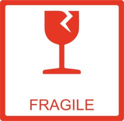 Eplomby. pl Címkék 85x85 500 Db Fragile Pohár (EPL.102.85x85.40.500.B.5)