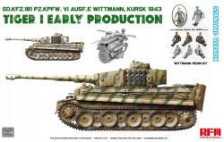 Rye Field Model Sd. Kfz. 181 Tiger I Korai Gyártású Kursk 1943 Ryefield model 5139 1/35 (RM-5139)
