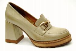 Exquisite 1511 tavaszi cipő lordsy Bézs bőr méret 38 (1511)