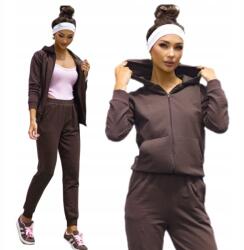  Melegítő Szett Pamut Nadrág Kapucnis Pulóver Cipzáras Lengyel Melegítő XL