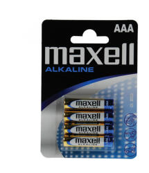 Maxell LR03 AAA elem, alkáli, mini ceruza, 1, 5V, 4 db/csomag