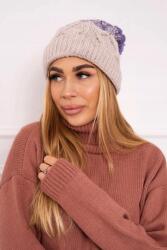 Kesi Alice polár sapka K248 bézs+lila
