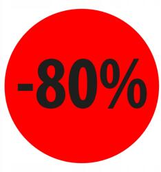 Print&Stick Promóciós címkék 480db "Kedvezmény -80% (60182)