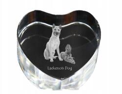 Art-Dog Laekenois Belga juhászkutya kristály szív, fényképes ajándéktárgy dísz (5055882446007)