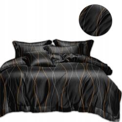 Cotton world Ágyneműhuzat 160x200 paplan szett 2x Párnahuzat 70x80 Szatén Csíkos (POŚCIEL 160X200 BAWEŁNA PASY)